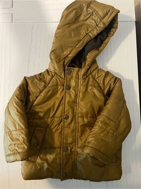 Rothschild Gold and Brown Infant Puffer Jacket